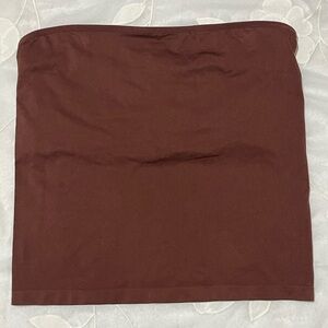 a new day Tube Top in Rich Brown